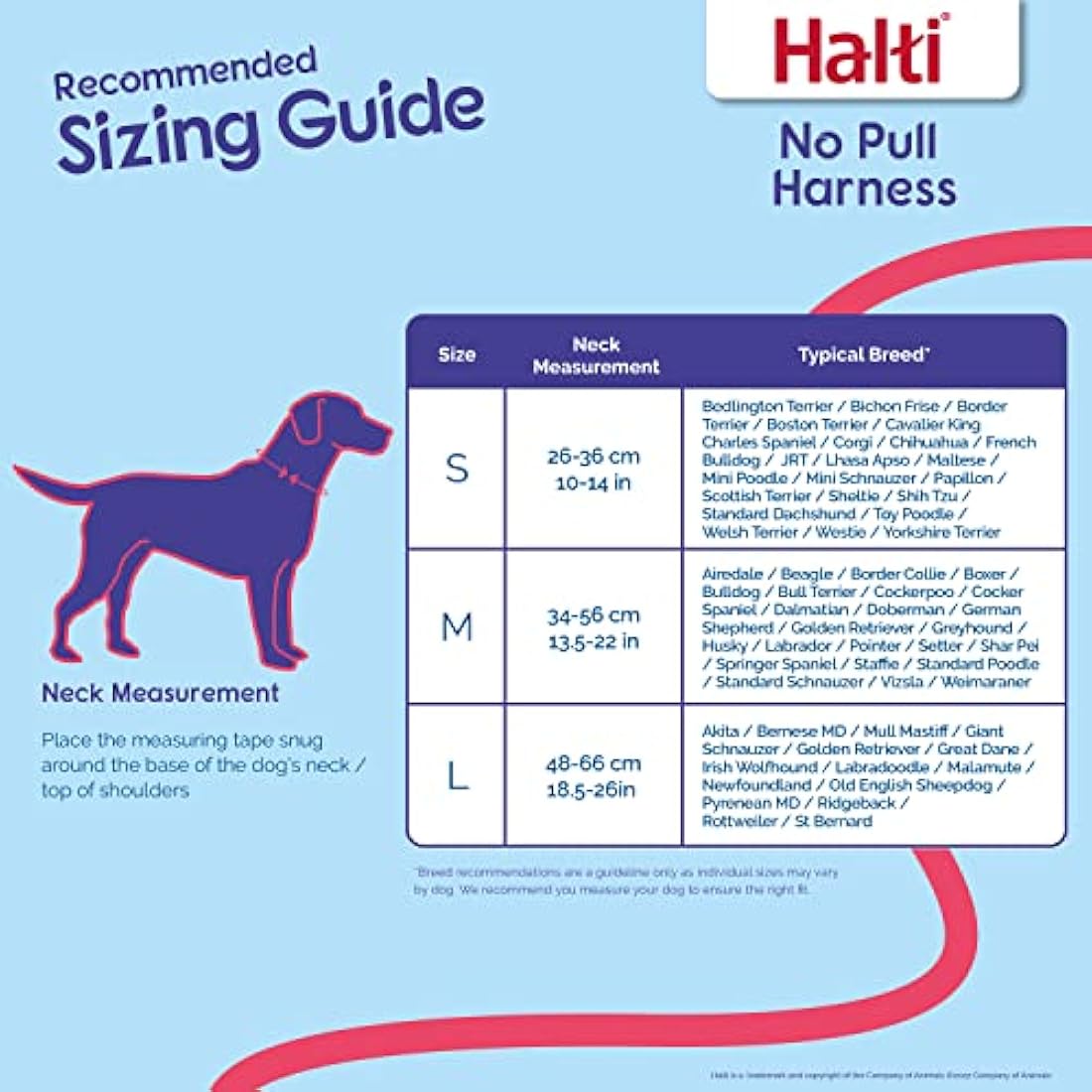 HALTI No Pull Harness & Training Leash Large Combination Pack - Stop Dog Pulling, Black, Adjustable, Lightweight, Easy to Use for Large Dogs