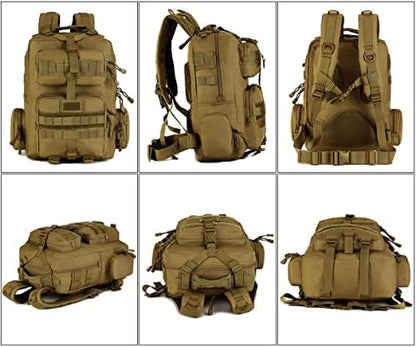 WTiger Hiking Backpack, 30L Tactical Backpack Molle Army Military Assault Pack Laptop Rucksacks Daypack for Outdoor Camping Fishing Trekking Hunting Travelling