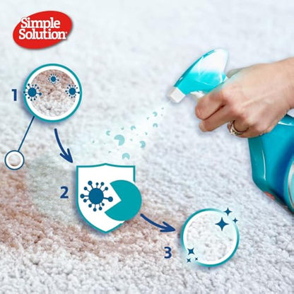 Simple Solution Pet Stain and Odour Remover, Enzymatic Cleaner with Pro-Bacteria Cleaning Power- Spring Breeze 750ml