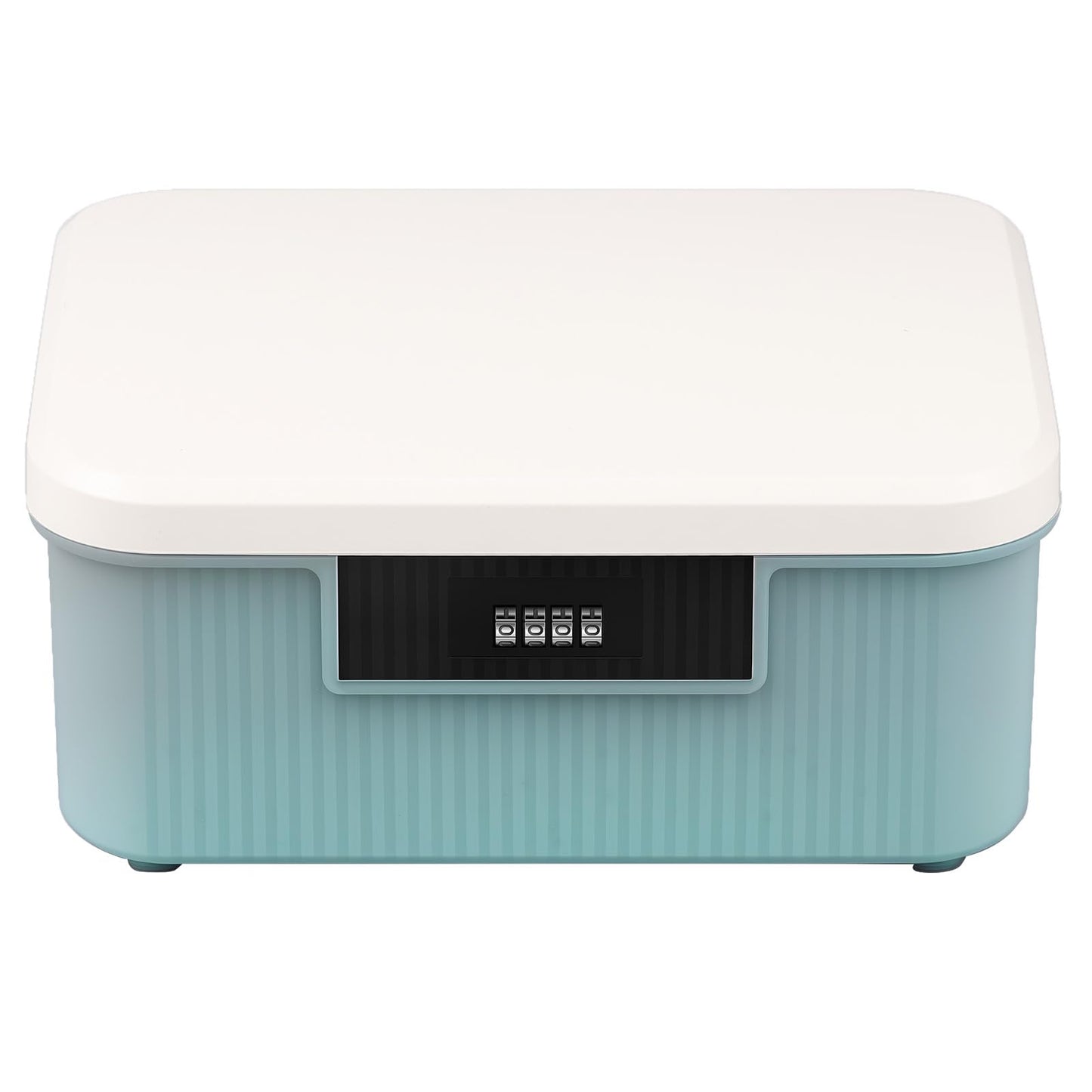 Dandelionsky Lockable Box Large Medicine Box with Combination Lock, 25×20×10cm Fridge Box with Built in Removable Tray