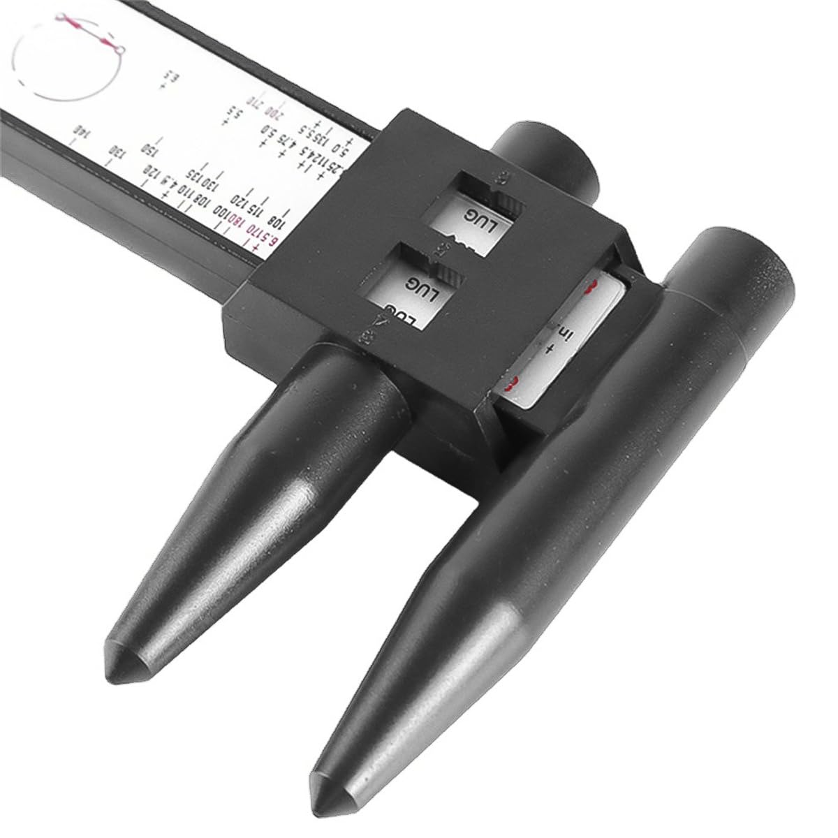 VOANZO Car Wheel Rim Ruler,Wheel Measuring Tool Bolt Pattern Measuring Tool,Wheel Rim Gauge,Car Pattern Sliding Measuring Tool PCD Ruler for 4 5 6 8