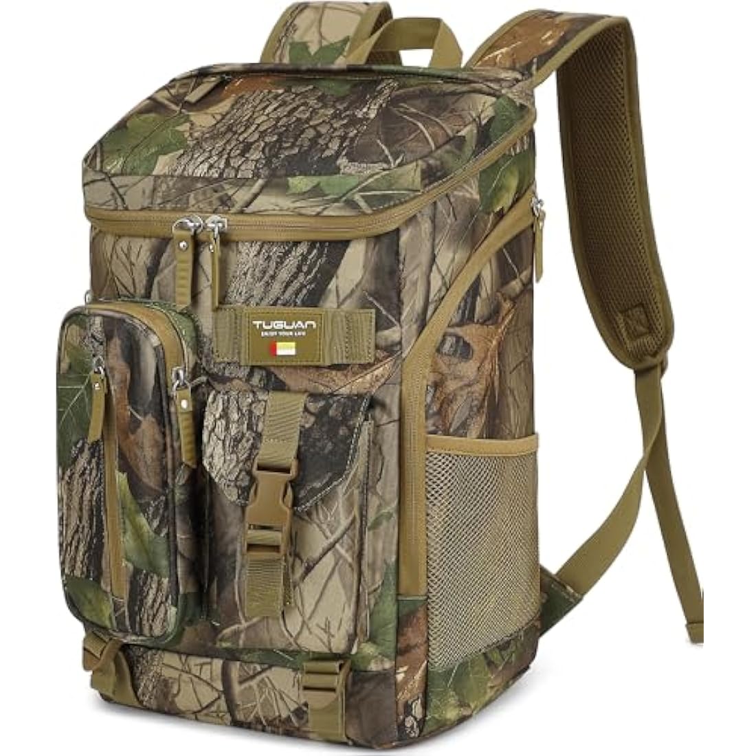 TUGUAN 30L Cooler Backpack 36 Cans Insulated Cool Bag Rucksack Leak Proof Picnic Backpack Men for Lunch Work Thermal Rucksack Women for Travel Camping Beach