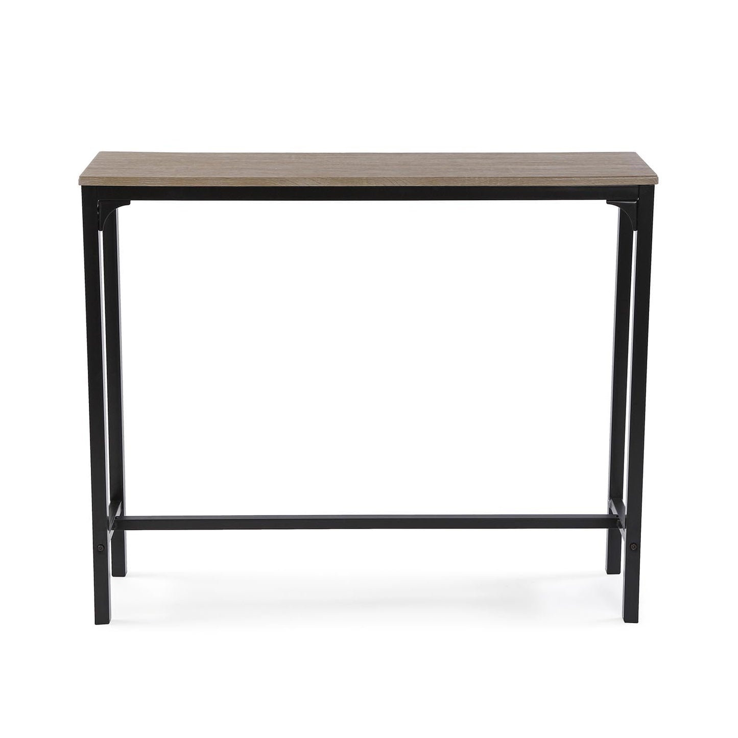 Versa Doncaster Console Table, Narrow table, 80x25x95cm, Brown and Black
