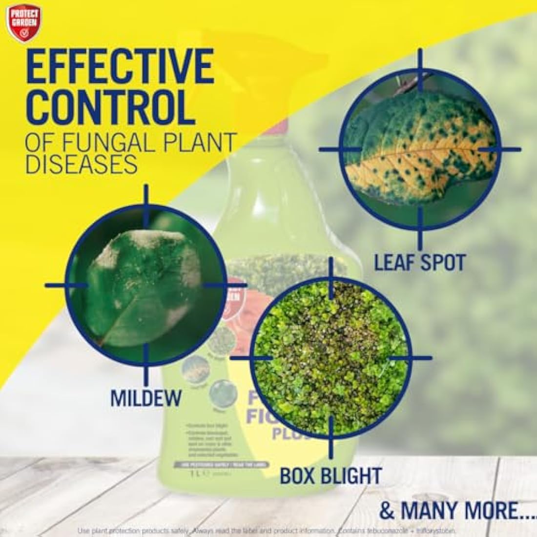 Provanto - Fungus Fighter Plus - Eradicates, Controls & Protects for Up To 3 Weeks - Garden Care, Plant Protection, Ready to Use Fungicide, Use Indoor & Outdoor on Flowers, Fruit & Veg, Shrubs - 1L