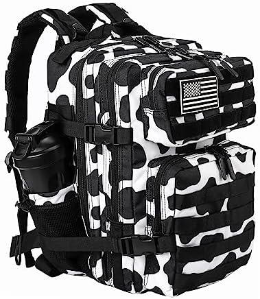 LHI Tactical Military Backpack for Men and Women 25L/35L Army Assault Pack Bag Small Rucksack with Bottle Holder