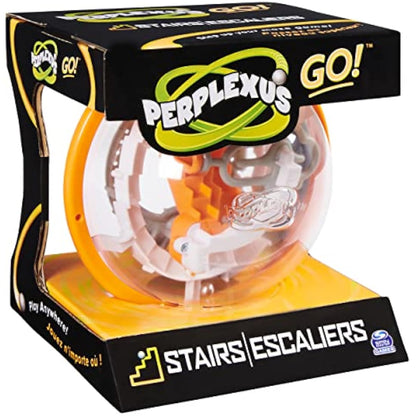 Perplexus GO! Spiral, Compact Challenging Puzzle Maze Skill Game, for Adults and Kids Ages 8 and up (Styles Vary)