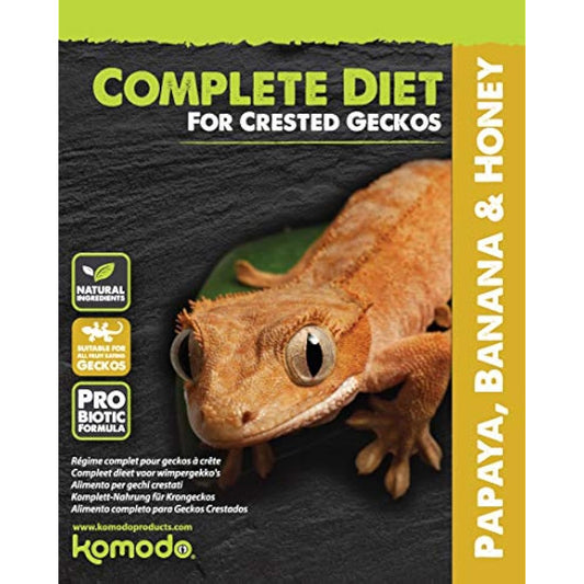 Komodo - Crested Gecko Complete Diet - Papaya, Banana & Honey 60g