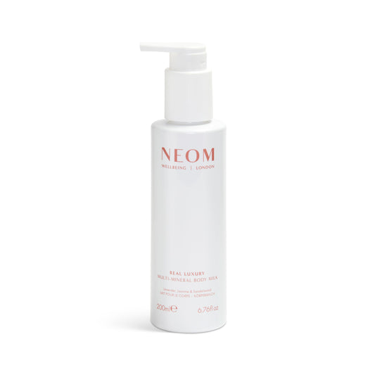 NEOM- Multi-Mineral Body Milk 200ml (Spearmint, Rosemary & Eucalyptus) | Magnesium, Rosehip OIl & Chia Seed Oil | Moisturise, Nourish & Replenish |