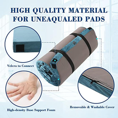 Underwood Aggregator Camping Memory Foam Mattress - 5/7CM Roll Up Camping Mat for Tent, Floor, Portable Sleeping Mattress with Storage Bag for Adults, Thick Sleeping Pad, Also Suitable for Car Camping