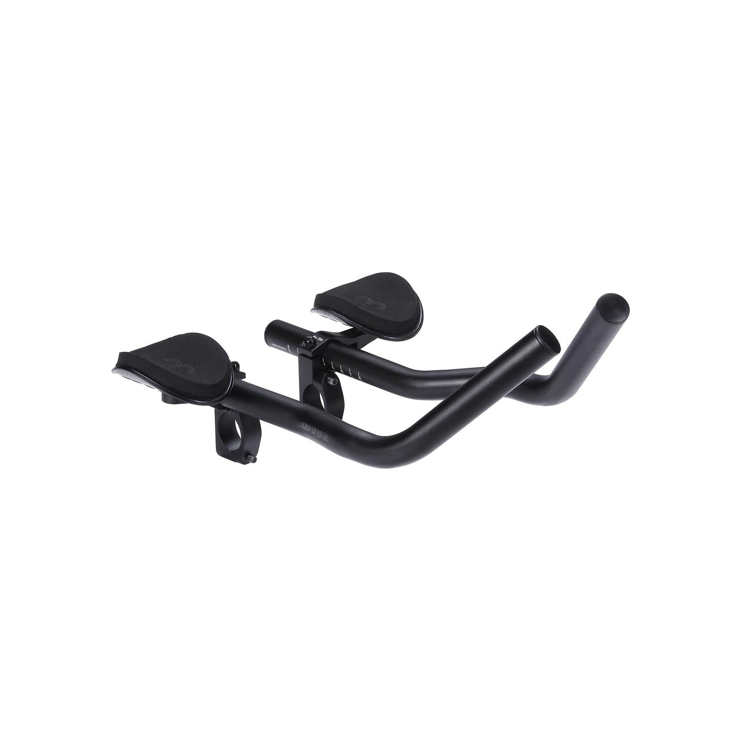BBB Cycling AeroBase Aluminium Tri Bars Ergo-bend Aerobar for Road Bikes with Multi-adjustable EVA Arm Pads Compatible with 25.4/31.8 mm Bike