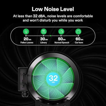 VIVOSUN Duct Fan 150 mm Extractor Fan 660 m³/h with E12 Speed Control Carbon Filter & 240 cm Air Duct AeroZesh G6 Exhaust Set Cooling and Ventilation System for Grow Tent