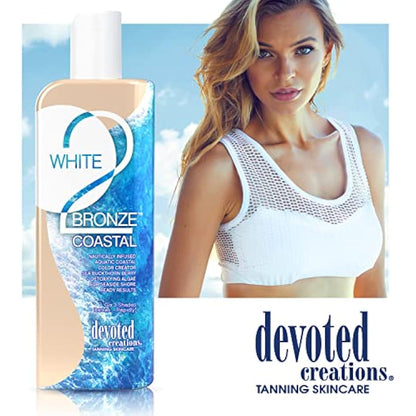 Devoted Creations White 2 Bronze Coastal Blue Hued Tan Enhancer, 251 ml (Pack of 1)