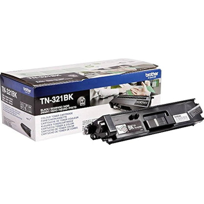 Brother TN-321BK Toner Cartridge, Black, Single Pack, Standard Yield, Includes 1 x Toner Cartridge, Brother Genuine Supplies
