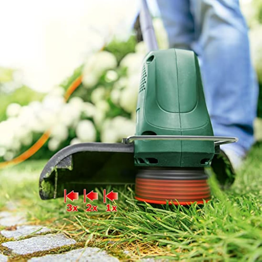 Bosch Electric Grass Trimmer EasyGrassCut 23 (280 Watt, Cutting Diameter 23 cm, in Carton Packaging)