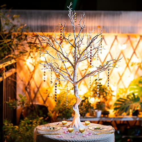 Sziqiqi 105cm White Twig Tree Easter Tree Centrepieces for Indoor Outdoor, Large Decorative Tree Branches Xmas Tall Ornamental Wishing Tree for