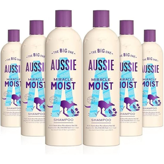 Aussie Miracle Moist Shampoo 500 ml - Pack of 6