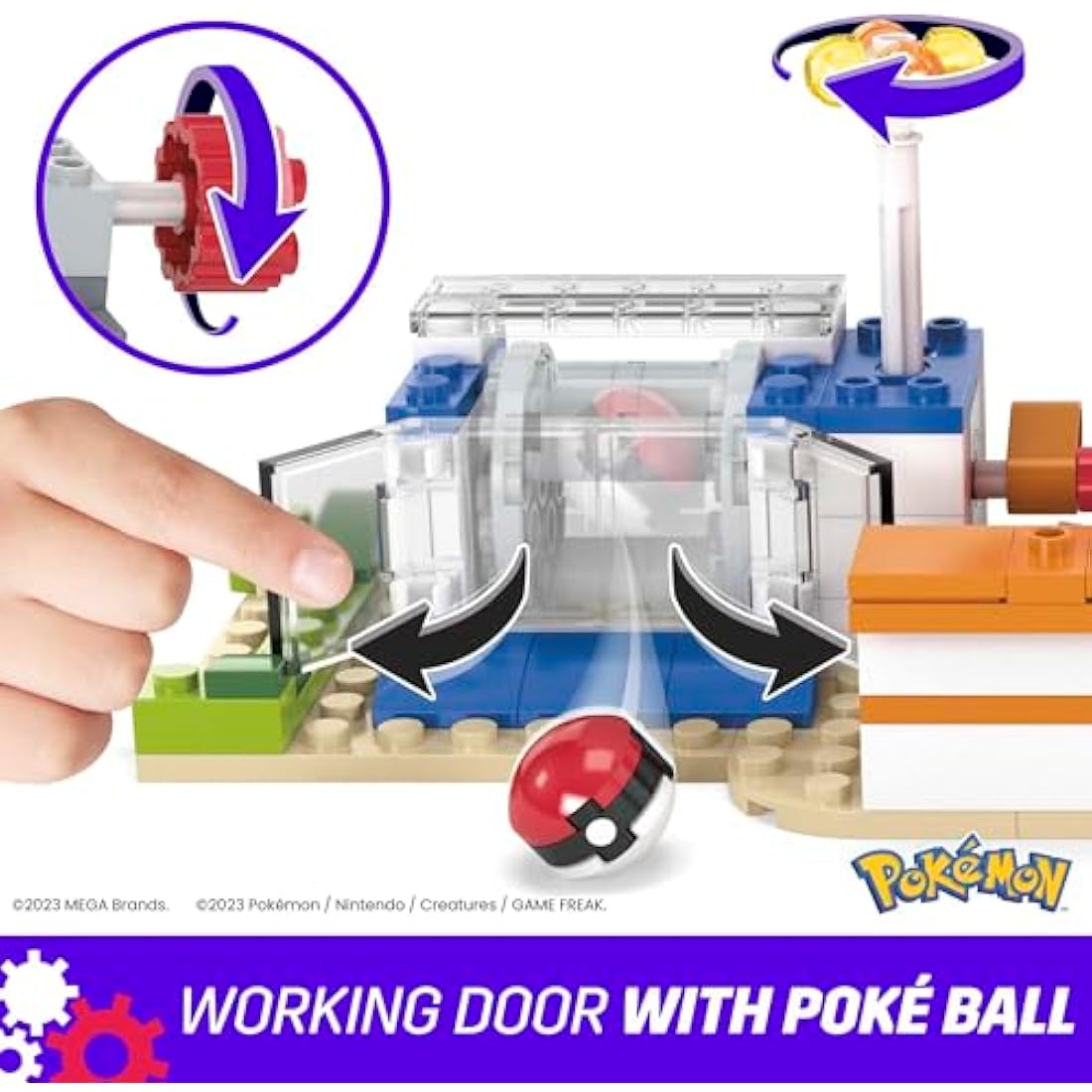 MEGA Pokémon Playset, Forest Pokemon Center Includes Pikachu, Chansey, Eevee, and Togepi, Building Toys for Kids and Adults, Collectible Character Model with 648 Pieces, Toy for Ages 8 and Up, HNT93