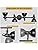 Unikcst LED Ceiling Spot Light Rotatable Retro 4 Way Spotlights Black Light Fitting E14 240V for Kitchen Bedroom Living Room (No Bulbs)