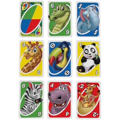 UNO Junior Card Game with 45 Cards, Gift for Kids 3 Years Old & Up, GKF04