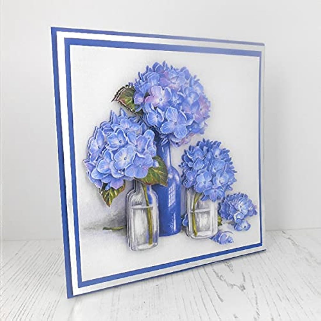 Katy Sue Designs Pretty Flowers 3D Die-Cut Decoupage Sheets for Card Making. A Pack of 24 Sheets of Floral-Themed Die Cuts for Card Making Supplies With Sweet Peas, Corn Poppies, Hydrangeas, & Pansies
