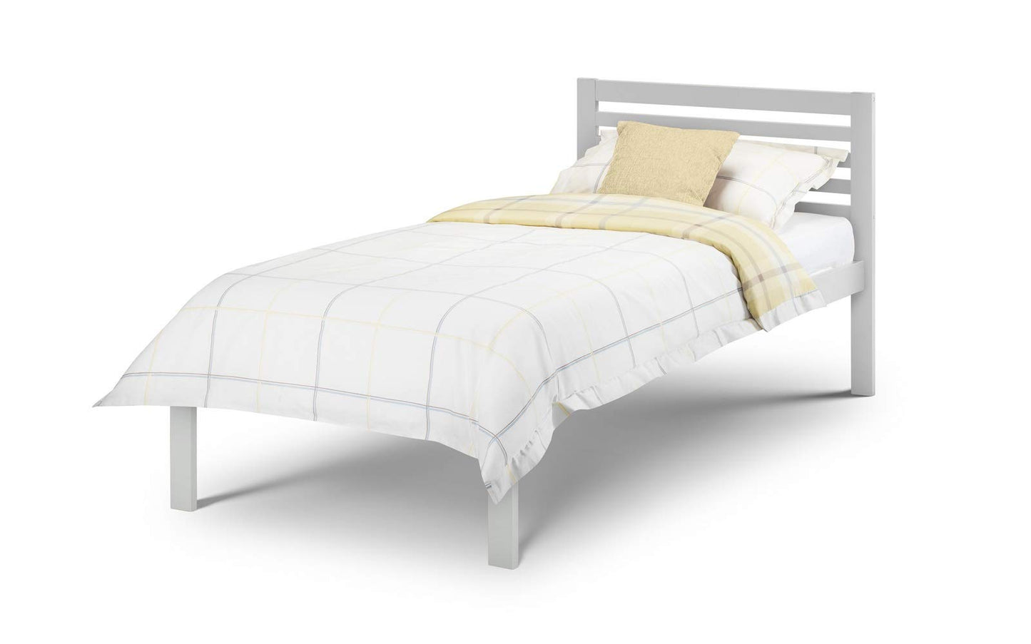 Julian Bowen Slocum Bed, Single, Light Grey - W100 x D195cm