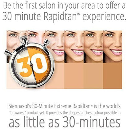 Siennasol Spray Tan Solution - 1 Litre; Extreme Extra Dark 20% DHA; Phthalate, Perfume & Paraben-Free; Aloe Vera & Kiwi Infused; Ideal for Salons & Mobile Tanners