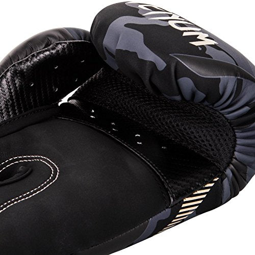 Venum, Impact Boxing Gloves, Unisex Adult, 12 Oz, Dark Camo/Sand