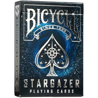 Bicycle Stargazer Playing Cards - 1 Deck, Air Cushion Finish, Professional, Superb Handling & Durability, Great Gift For Card Collectors, Black
