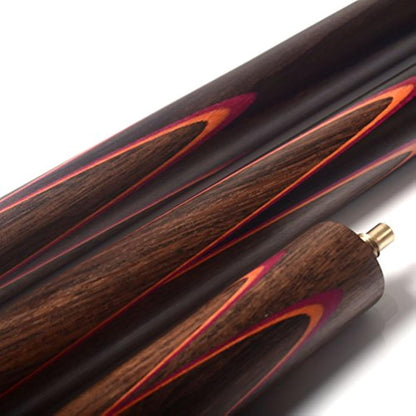 CUESOUL 57" 3/4 Joint Snooker Billiard Pool Cue Handcrafted Rosewood Butt Includes 50cm Rosewood/Telescopic Aluminium Extension with 6" Mini Butt, MDF Protective Case, 9.5mm Tip Snooker Cue Set