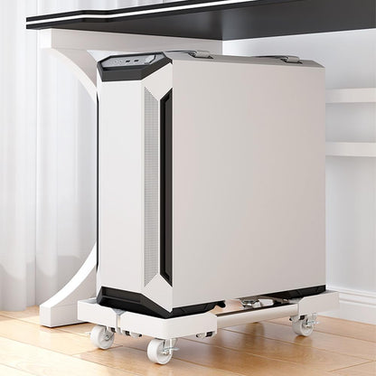 Niciksty Adjustable Computer Tower Stand with Lockable 360° Rolling Casters
