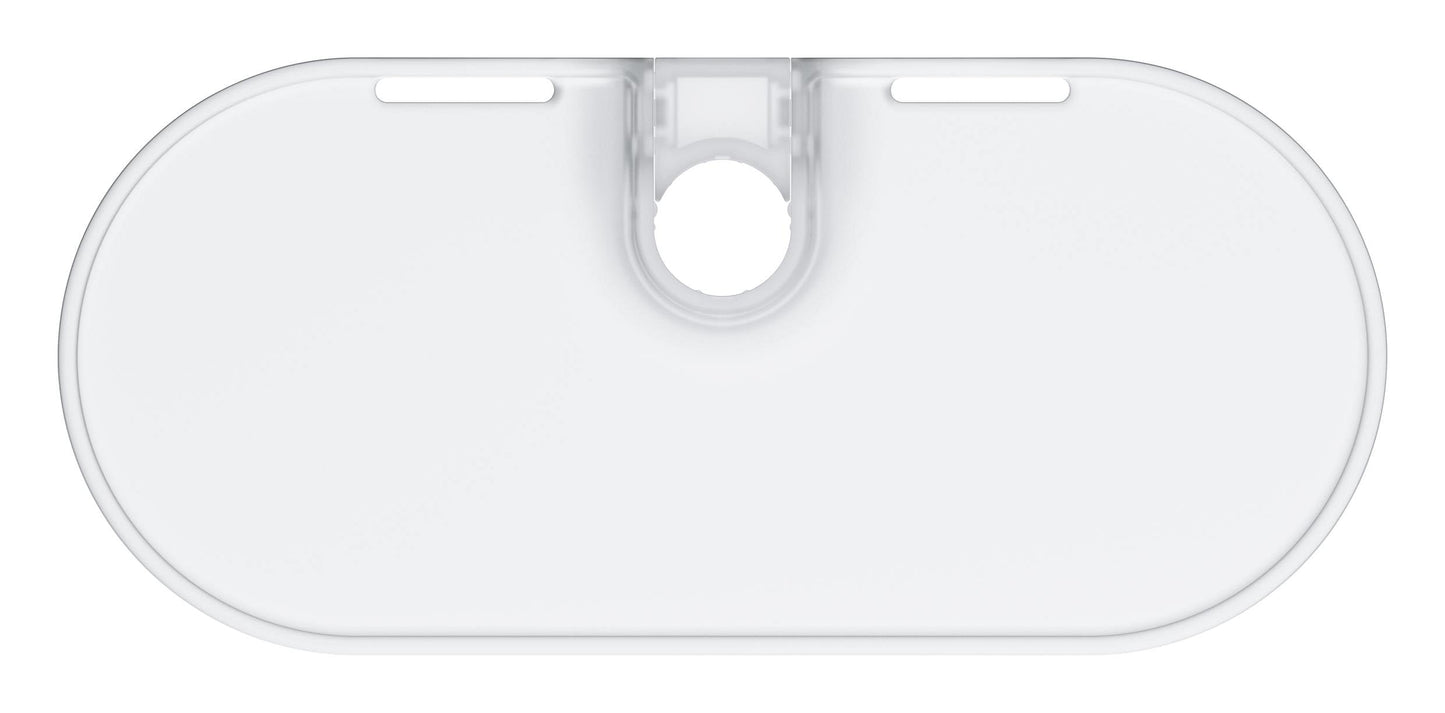 GROHE Vitalio Universal QuickFix Tray for GROHE Vitalio Universal QuickFix Shower Rails Ø 22 mm, Acrylic, Easy to Fit, White, 27725001