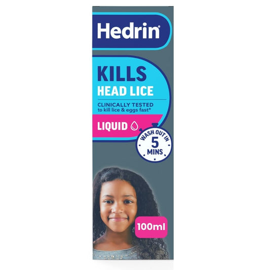 Hedrin Kills Headlice Liquid Gel, Fast and Effective Lice and Nit Treatment, Kills Head Lice and Eggs, 4 Treatments, Clinically Tested, Suitable for