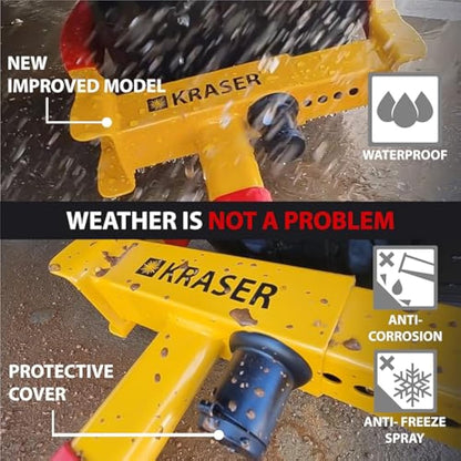 KRASER WA820 Wheel Clamp Theft Security, Universal, Adjustable Cars, Caravans, Trailers, PVC Protection, Anti-Drill Lock