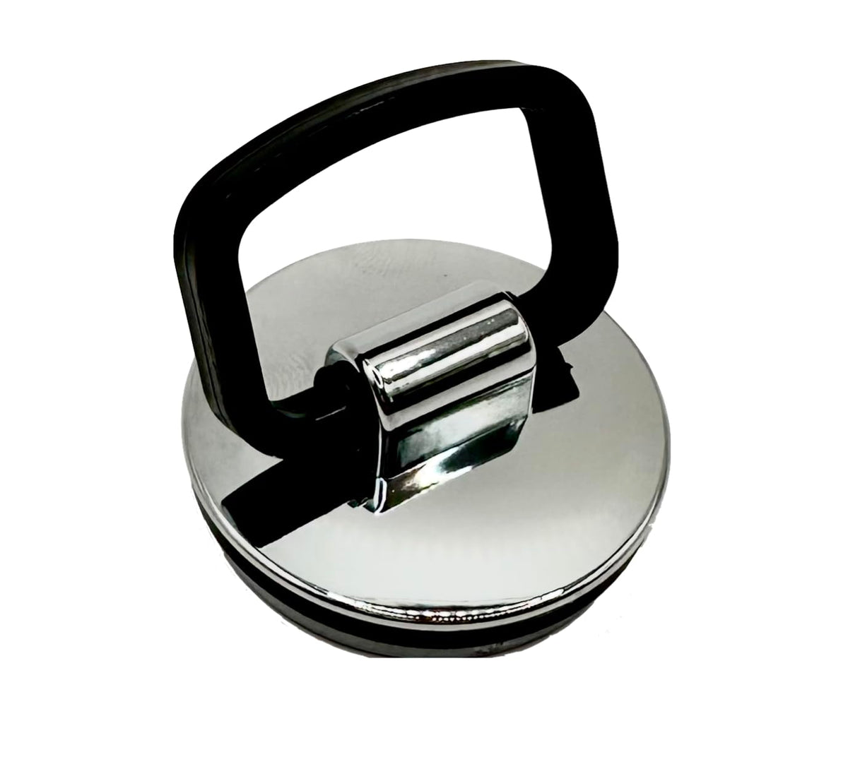 Bath OR Kitchen Sink Chrome Effect Plastic Plug with Easy Grip Handle 44mm Diameter