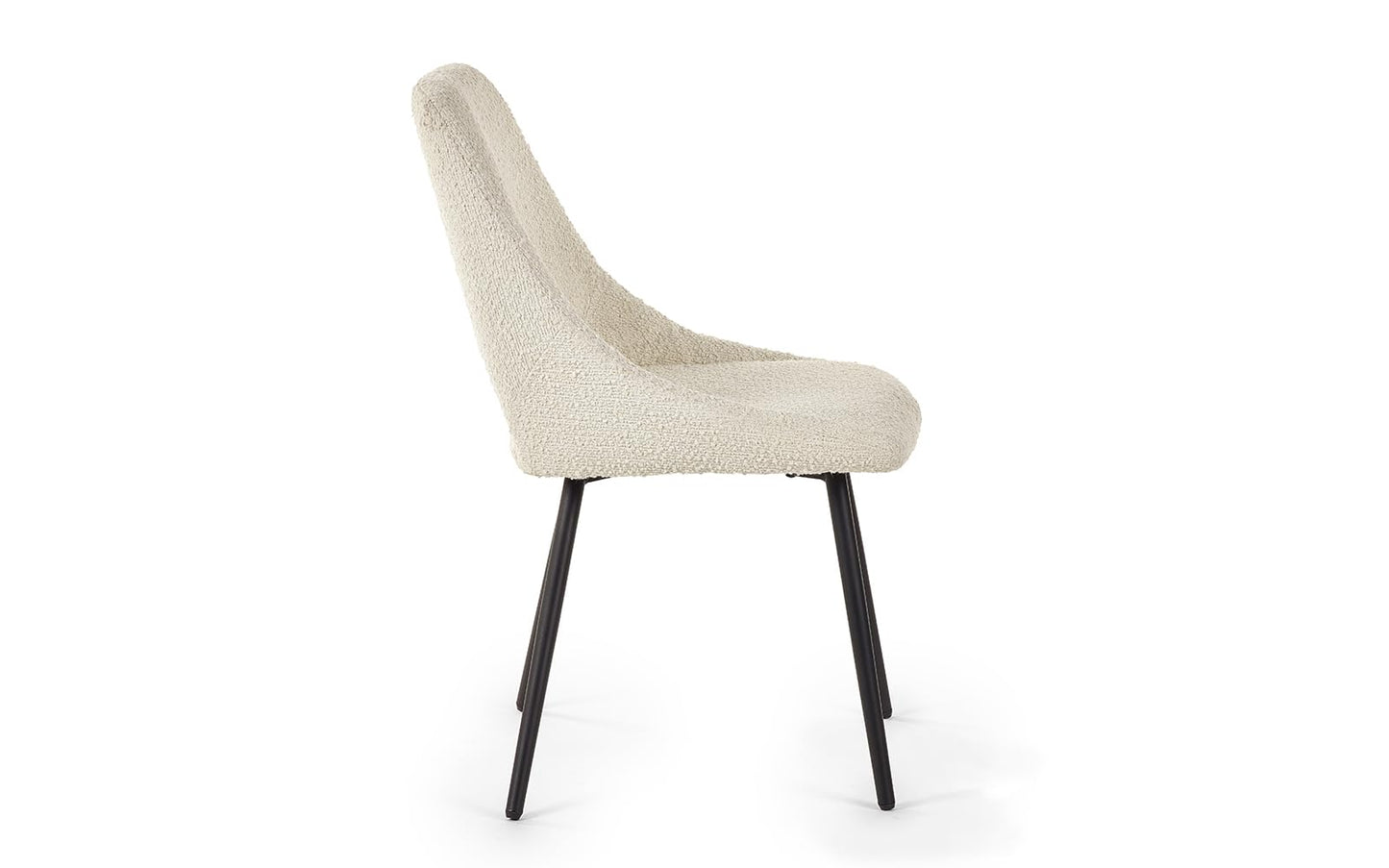 Julian Bowen Iris Dining Chairs, Set of 2, Ivory - H84 x W52 x D61cm
