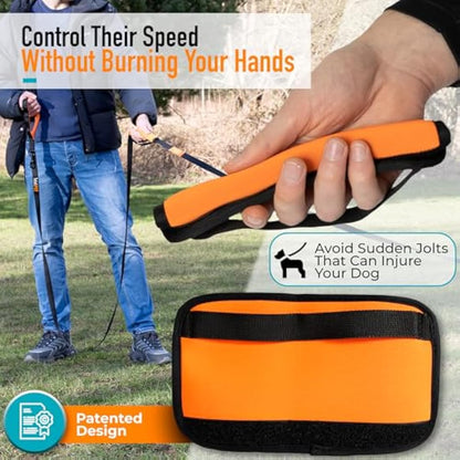 Total Pet 20m Training Lead for Dogs & Puppy - Long Line Leash With Control Handle For Recall/Obedience Training