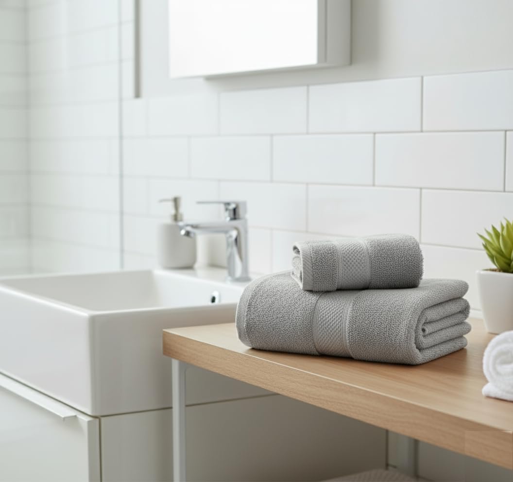 UK furniture Premium Jumbo Bath Sheets 90 x 150 cm-2 Pack 100% Egyptian Cotton Super Absorbent Extra Large Bath Sheet Quick Dry Hotel Quality