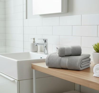 UK furniture Premium Jumbo Bath Sheets 90 x 150 cm-2 Pack 100% Egyptian Cotton Super Absorbent Extra Large Bath Sheet Quick Dry Hotel Quality