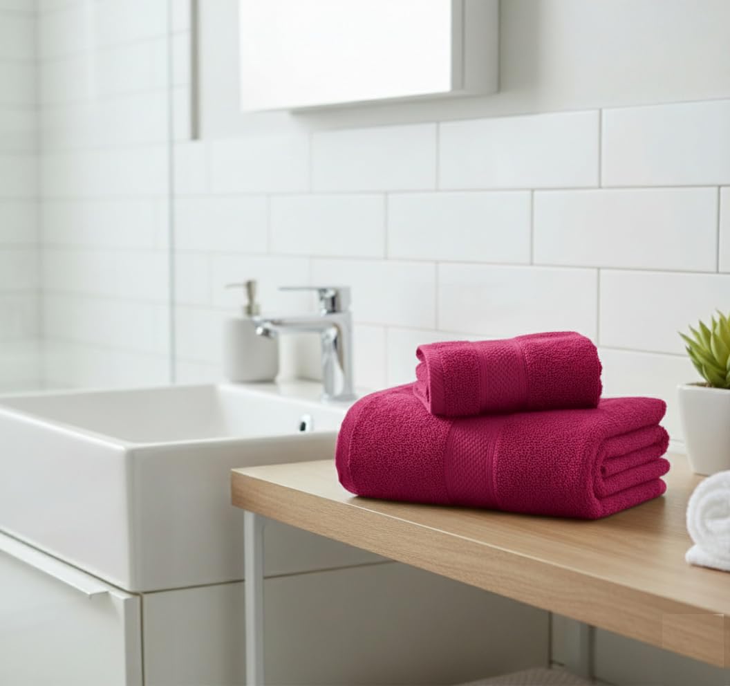 UK furniture Premium Jumbo Bath Sheets (90 x 150 cm-2 Pack) 100% Egyptian Cotton Super Absorbent Extra Large Bath Sheet Quick Dry Hotel Quality