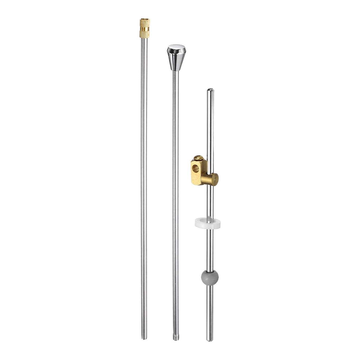 sourcing map Sink Drain Repair Kit, 0.46" Sink Stopper Pull Rod Linkage Adjustable Center Pivot Ball Rod Brass Assembly for Bathroom Drain