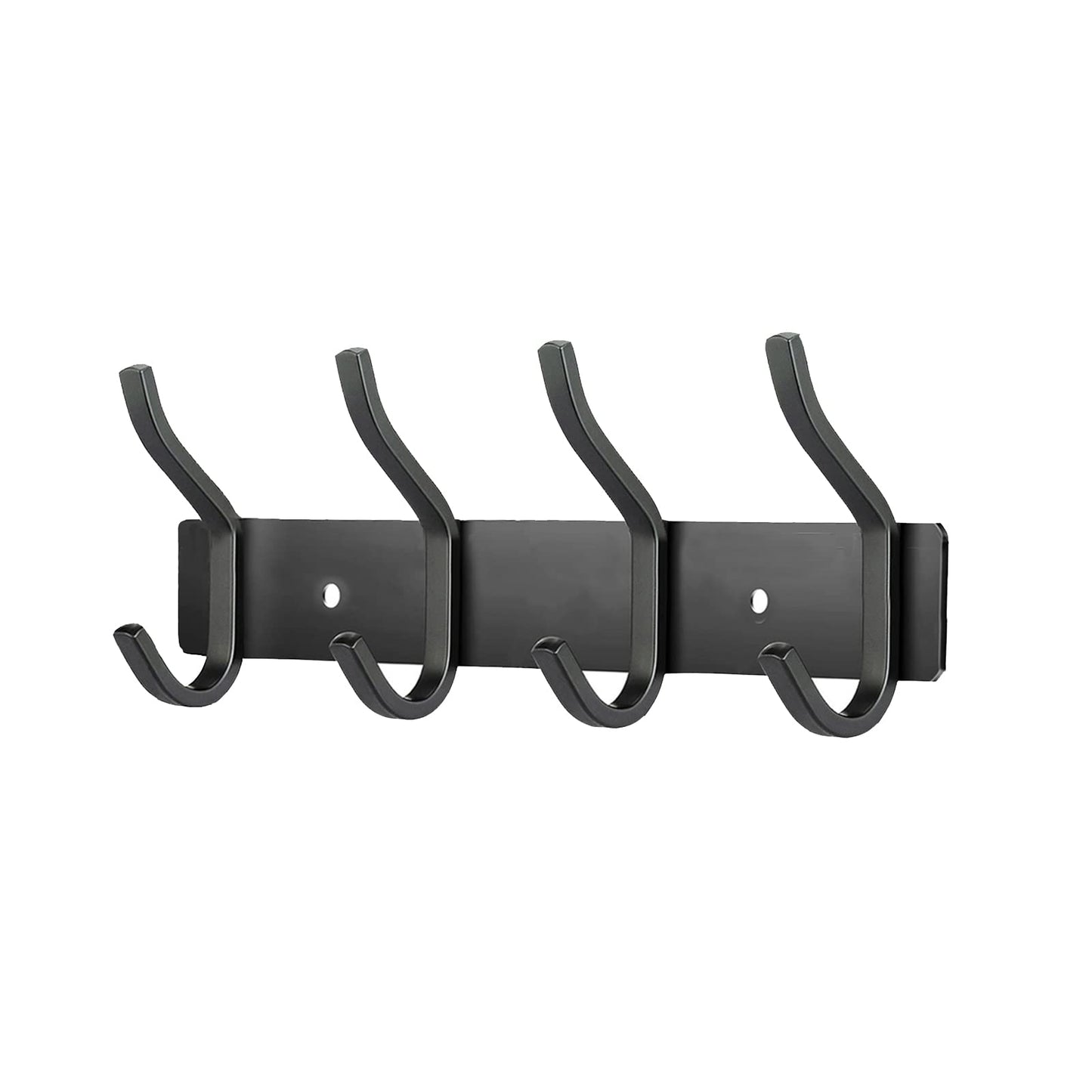 MEIJO Coat Hooks Wall Mounted, Coat Rack Wall Mounted Stainless Steel with 4 Hooks Heavy Duty Coat Hooks for Door, Bedroom, Bathroom, Kitchen