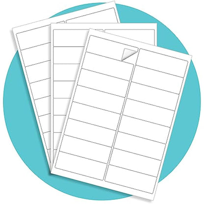 Triplast 50 x Multipurpose A4 Label Sheets - 16 Labels Per Sheet (99 x 34mm Each) - Easy Peel White Labels for Inkjet & Laser Printer - Address Labels, Shipping Labels, File Labels, DIY Stickers