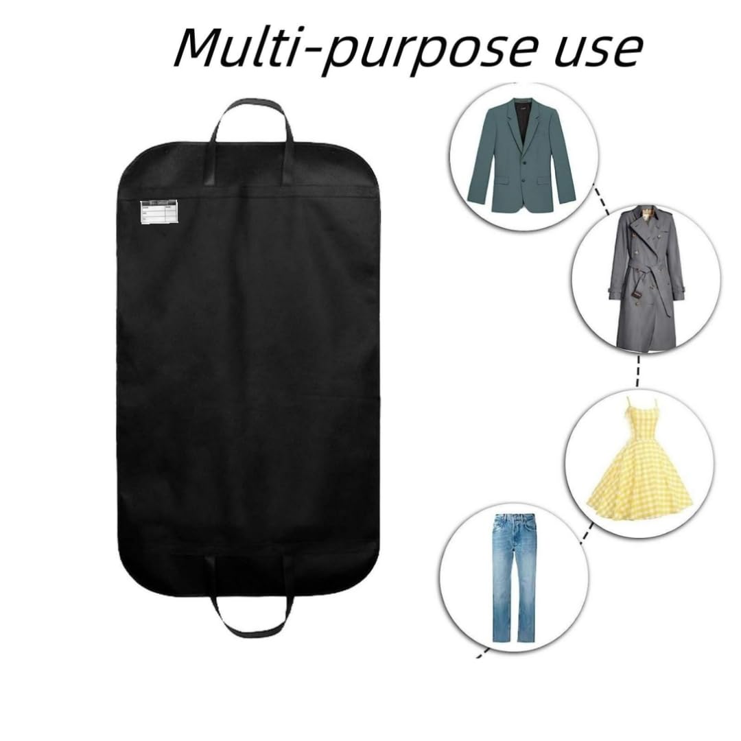 47" Clothes Carrier Suit Carrier Travel Bag Zipped Foldover Breathable Multi-Use Garment Cover Clothes Suit Tuxedos Dresses Coats Carrier Carry