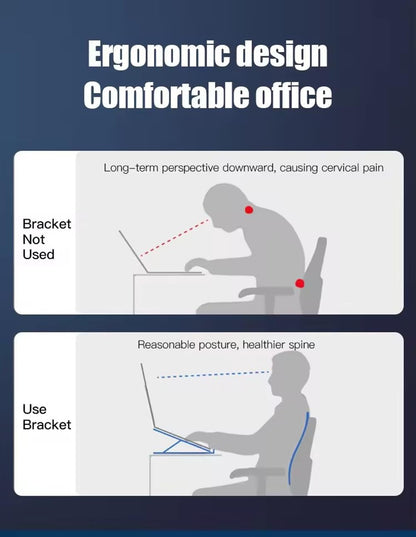 H.May Laptop Stand with Docking Station for Desk,4 in 11*USB-C,3*USB-A Multi-function RGB Laptop Stand,Foldable Portable Cooling Laptop