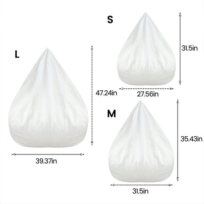 ZEJEXXB Bean Bag Chair Inner Liner Replacement, Removable and Washable Lazy Sofa Inner Liner with Zipper