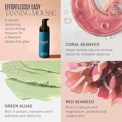 Mii Cosmetics | Kissed Effortlessly Easy Tanning Mousse | Hydrates Skin & Offers Flawless, Streak-Free Tanning | Medium, 150ml