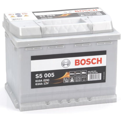 Bosch S5005 - car battery - 63A/h - 610A - lead-acid technology - for vehicles without Start/Stop system - Type 027