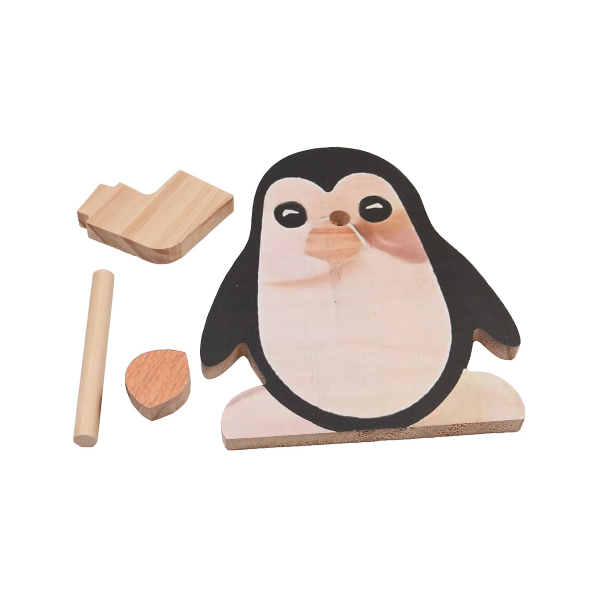 Tiardey Wood Eyeglass Stand Creative Animal Shape Glasses Holder Sunglasses Display Rack Office Decoration Desktop Glasses Holder -Penguin