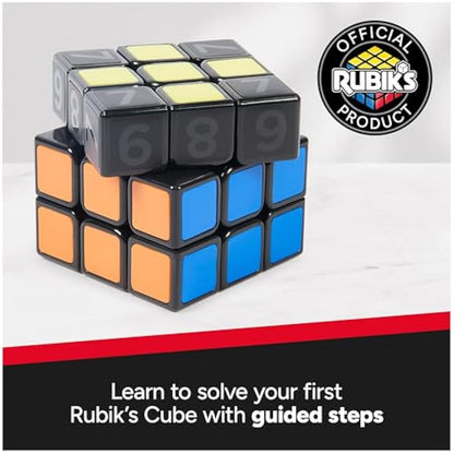 Rubik’s Coach Cube, Learn to Solve 3x3 Cube with Stickers, Guide and Videos | Stress Relief Fidget Toy | Adult Toy Fidget Cube | for Ages 8 and up