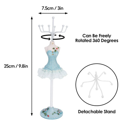 Jenngaoo Hanging Jewelry Organizer, Dress Display Stand Jewelry Tree, Earrings Rack Necklace Holder Decoration Supplies for Home Shop Salon1